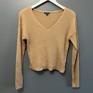 Wild Fable Sweater, Large, Beige